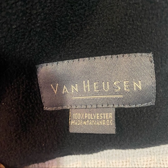 Van Heusen scarf pleated , very wide, black - Picture 4 of 4